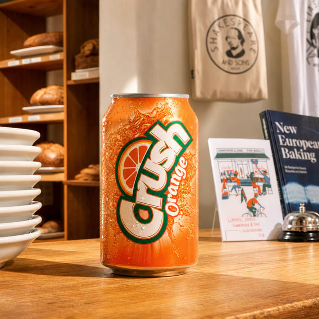 Crush Orange Soda - 12oz Can.