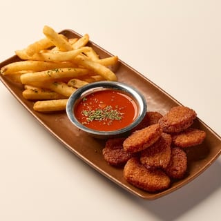 Vegan Chik'n Nuggets with Fries (Aisha's Plant Based Eatery)